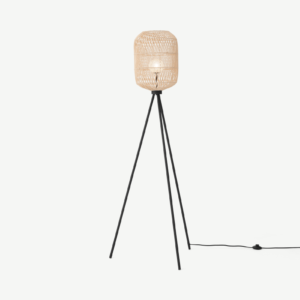 Java Tripod-Stehlampe, Rattan - MADE.com