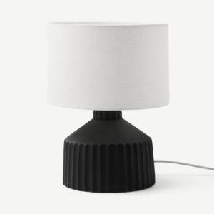 Kae kleine Tischlampe, Schwarz - MADE.com