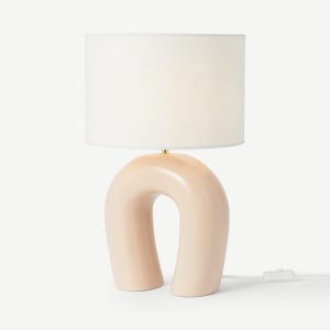 Otha Tischlampe, Zartrosa - MADE.com