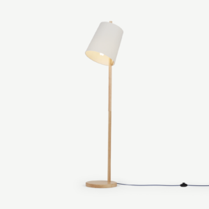 Sveinn Stehlampe, Holz und Weiss - MADE.com