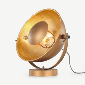 Chicago Tischlampe, Kupfer und Gold - MADE.com