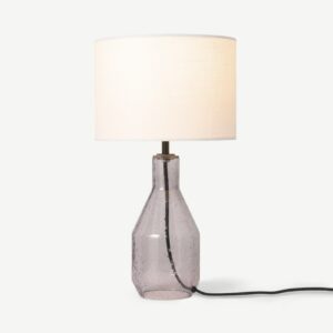 Emery Tischlampe, Rauchglas - MADE.com